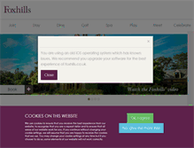 Tablet Screenshot of foxhills.co.uk